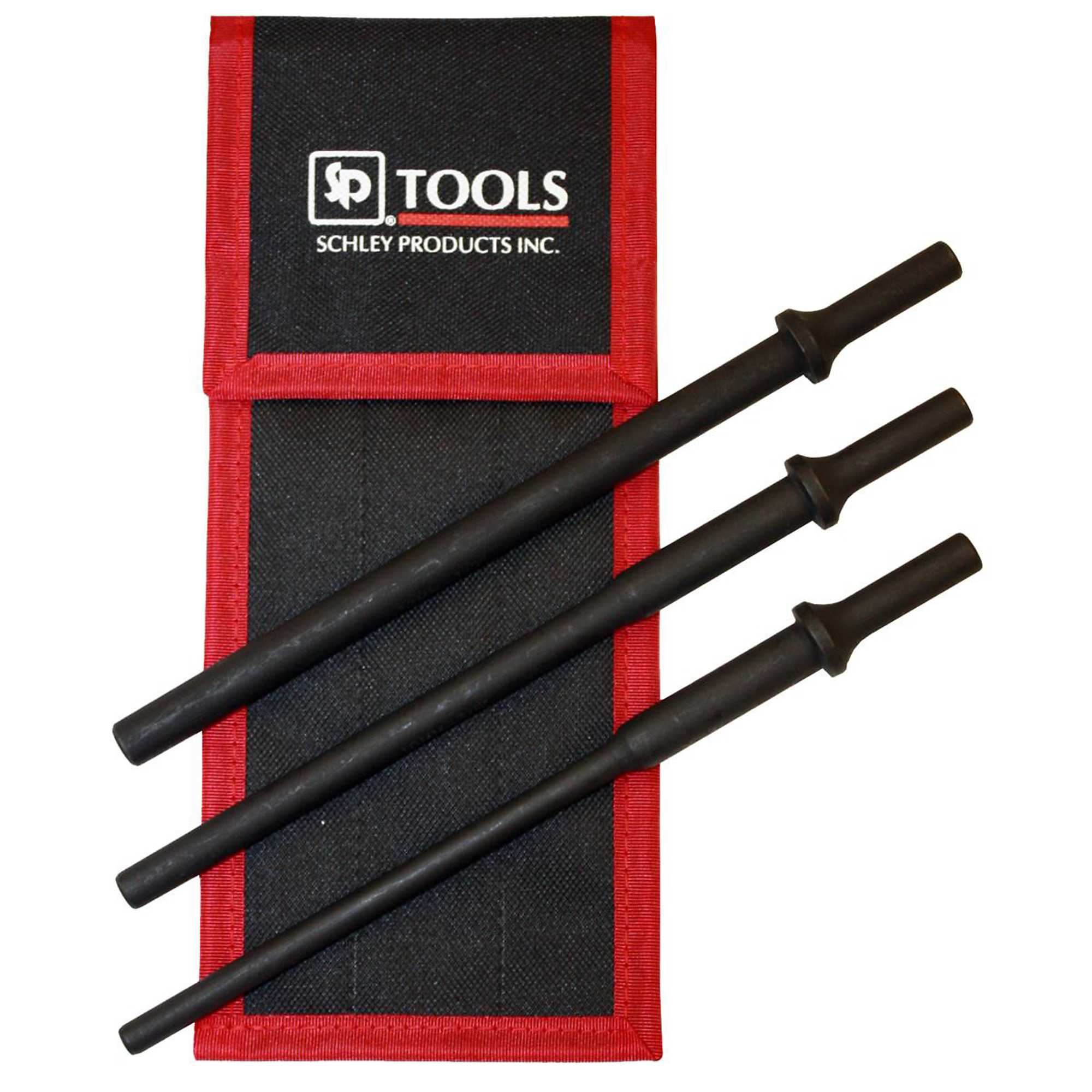 Schley Products Extra Long Air Hammer Drift Set — 3-Piece, 5in. Length, Includes 3-Piece Kit Bag, Model# SCH11600